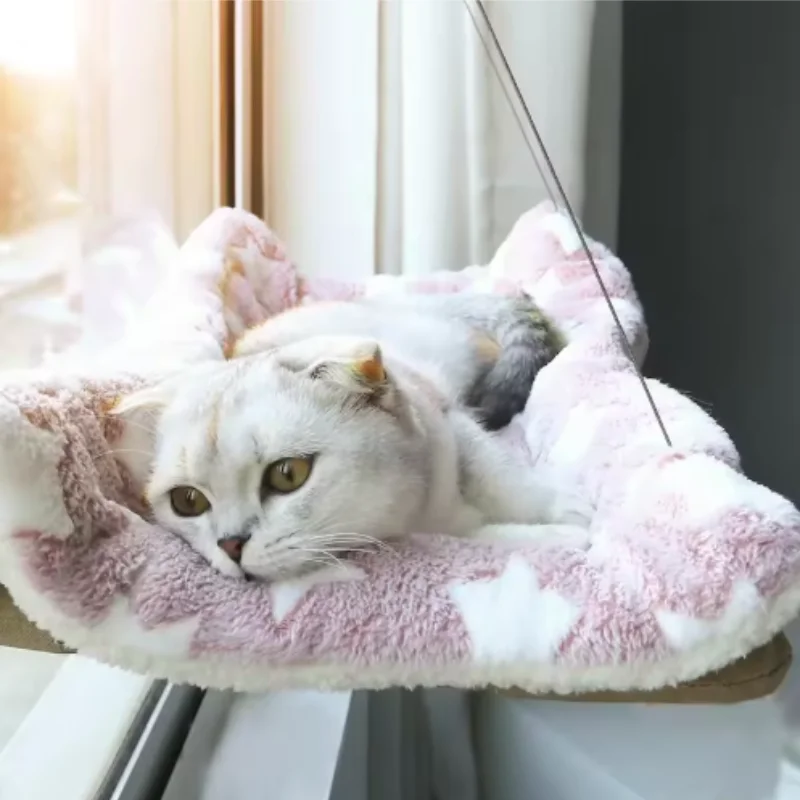 20kg Capacity Hanging Cat Hammock Comfortable Sunny Window Seat Kitten Rock Climbing Frame Pet Bed New Pet Supplies