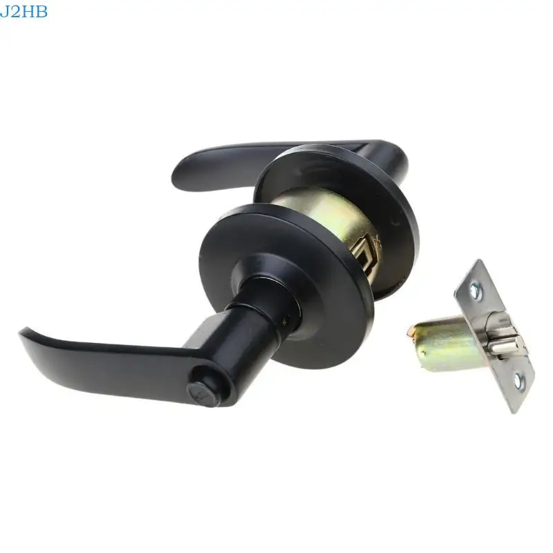 

J2HB Elegant Black Door Handle with Included Hardware & Guide Easy to Install Modern Door Handles set for Passages door