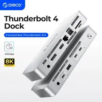 ORICO Thunderbolt 4 Docking Station Type C to HDMI-Compatible Adapter 8K@30Hz USB 3.2 Gen2 HUB Splitter for MacBook Mac windows