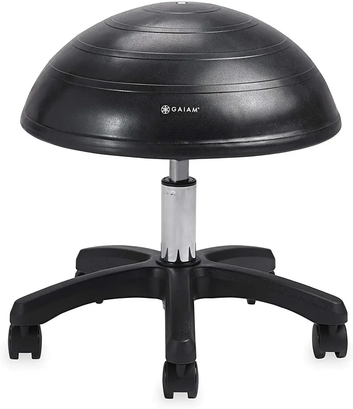 Balance Ball Chair Stool, Half-Dome Stability Ball Adjustable Tall Office,movements which strengthen the core improve posture