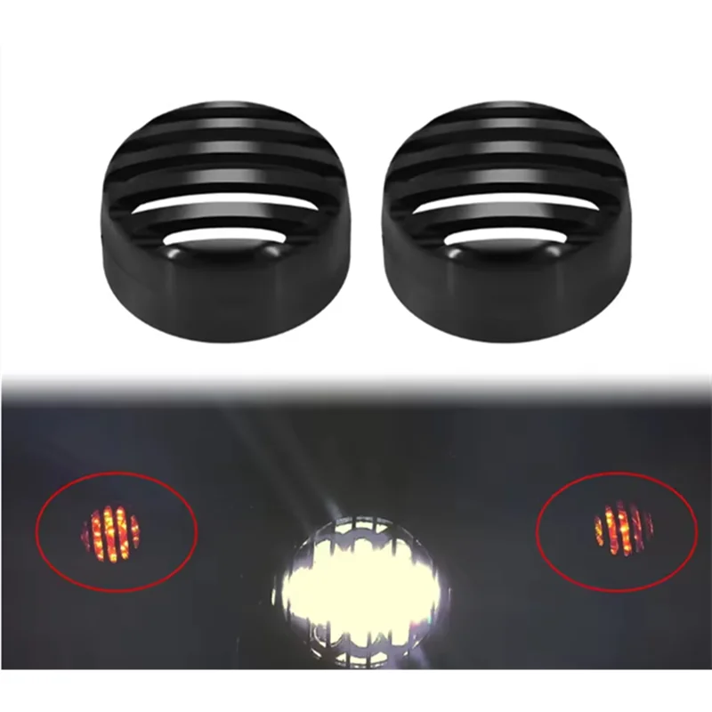 غطاء إطار الشواية لمؤشر إشارة الانعطاف للدراجات النارية لـ Sportster XL Iron Nightster Super Low 1992-2020 #4