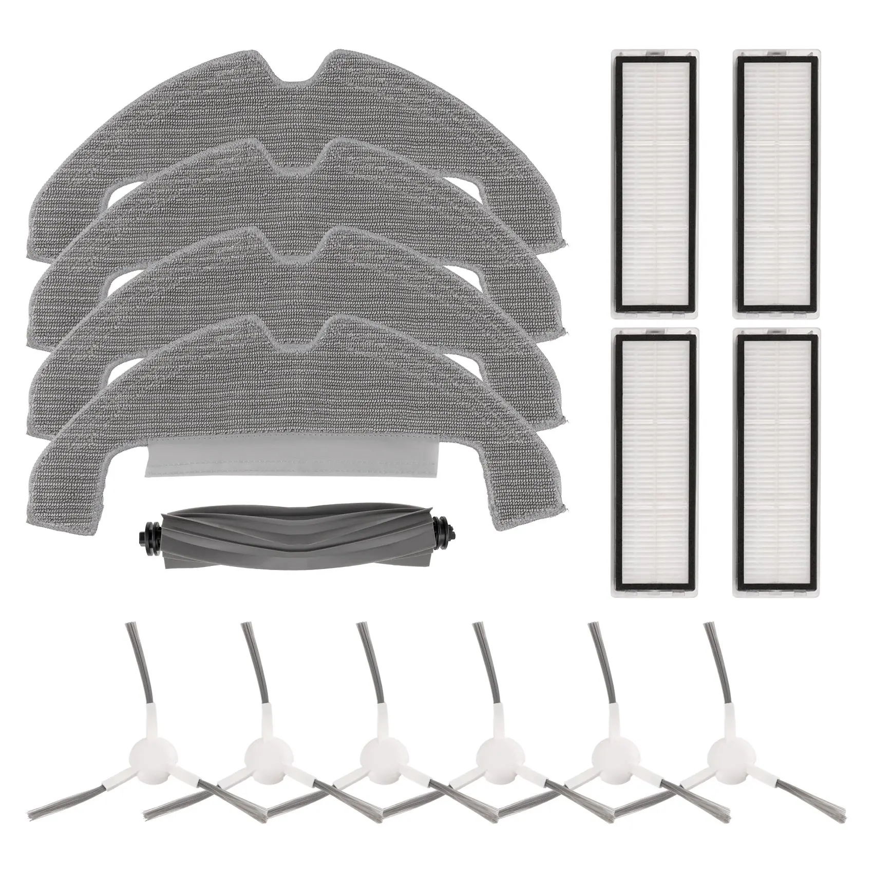 Y50A-15PCS For Dreame D10 Plus Gen 2 Robot Vacuum Cleaner Replacement Parts Washable Main Side Brush Mop Cloth Hepa Filter