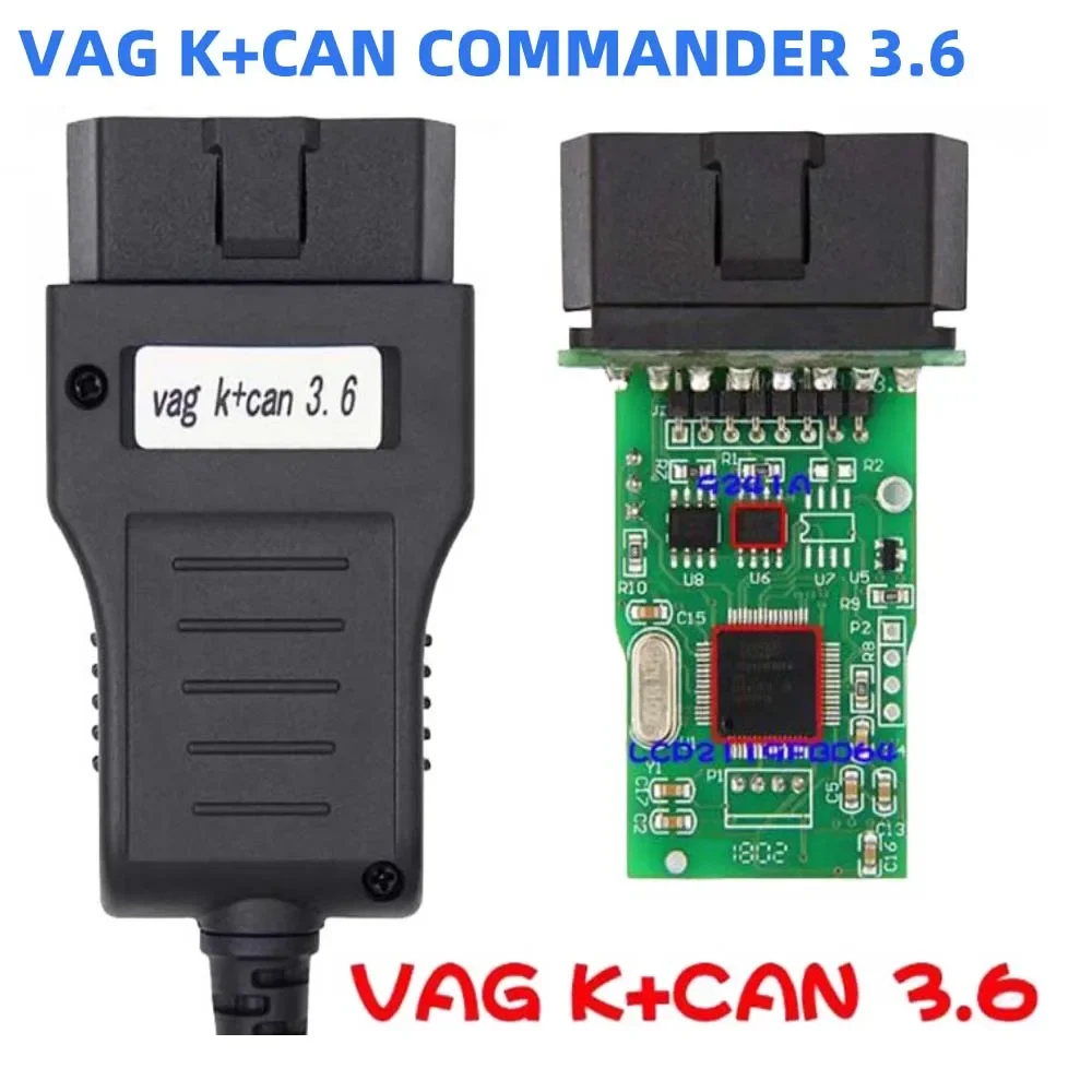 VAG K CAN Commander 3.6 K+CAN OBDII OBD2 Car Cable Scanner For V-W/A-UDI/S-KODA/S-EAT With F-TDI FT232RQ PIC18F25K80 Chip Tool