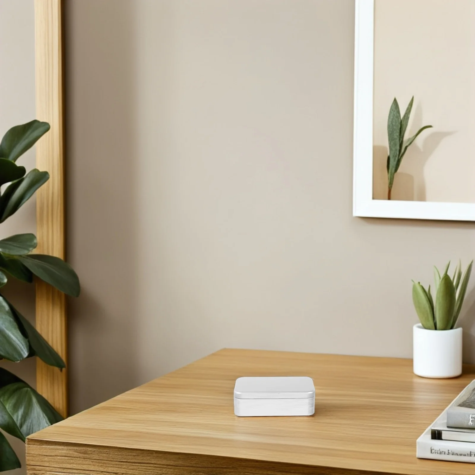 

5Pcs Rectangular Brushed Small Tin Box Flip Top Lid Storage Case Mini Metal Jewelry Organizer Portable Decorative