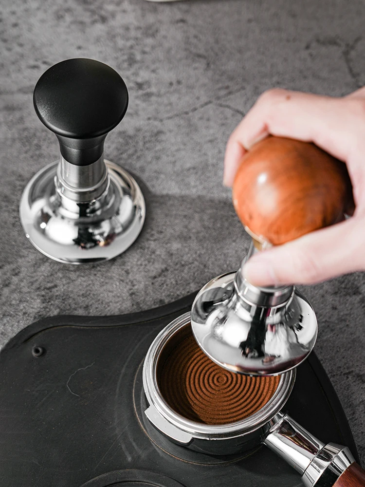 58.5mm Coffee Tamper Constant Pressure Coffee Force Tamper Espresso Impact Tamper Automatic Rebound Powder Press Hammer