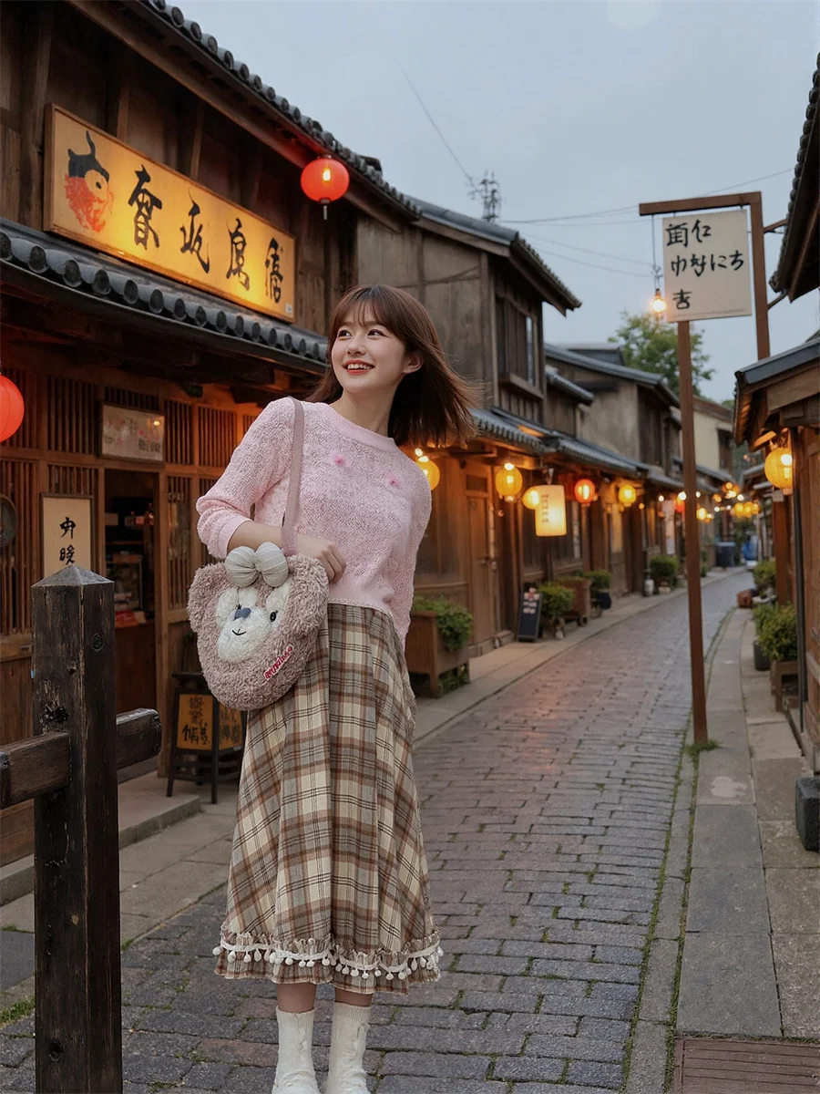 

Plaid Midi Skirts Womens Patchwork Skrits Mesh Ruffled Layered Elegant Chic Flowy Banquet Summer Party Embroidered Rainbow