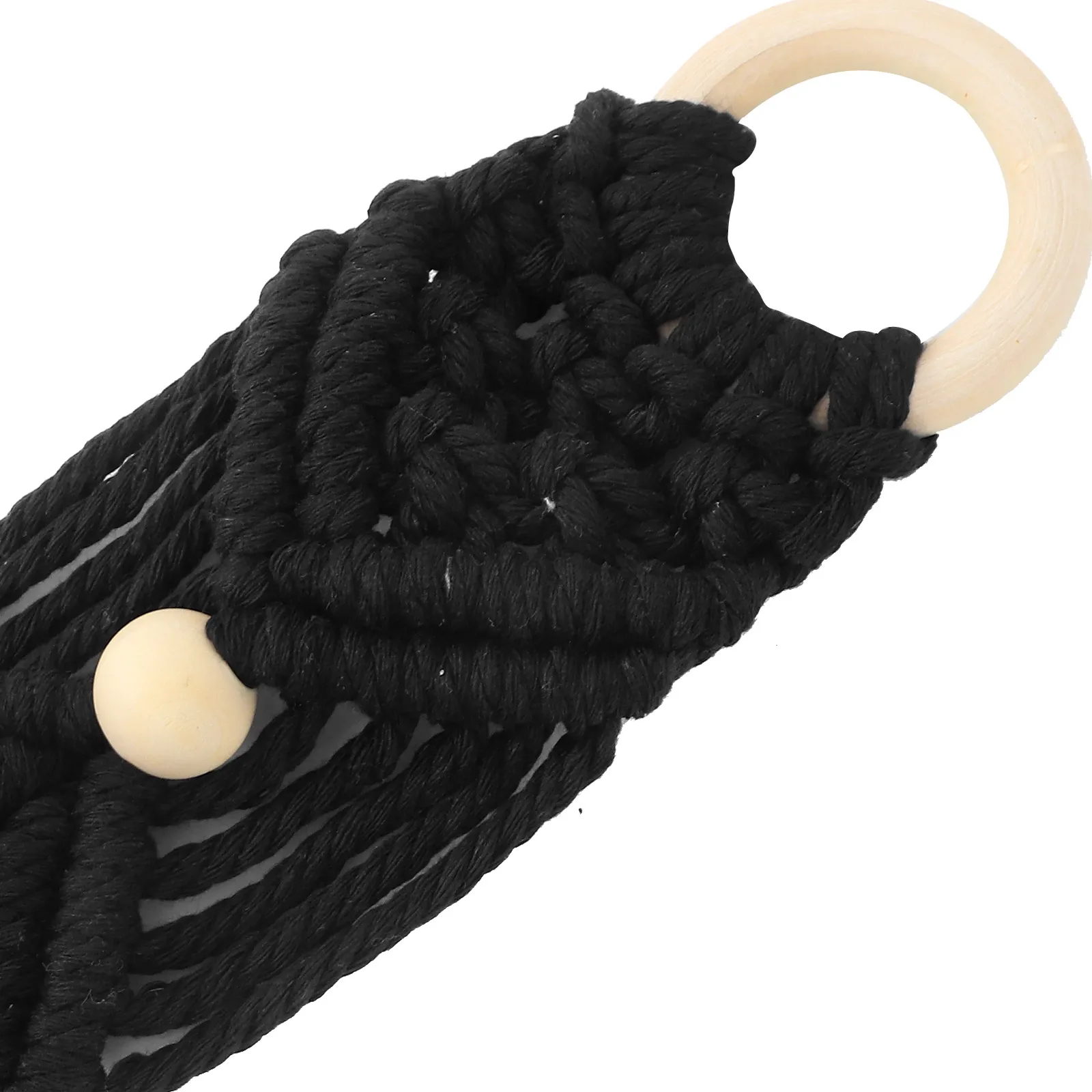 

Guitar Storage Bag Macrame Ukulele Hanger Wall Mount Woven Instrument Holder Black 125cm Cotton Linen Hanger for Wall Home