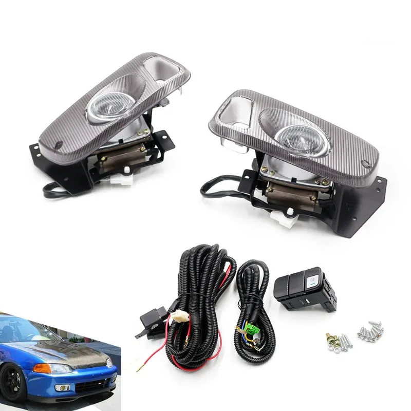 

Car Modification Front Fog Light Dual Door Waterproof Fog Light