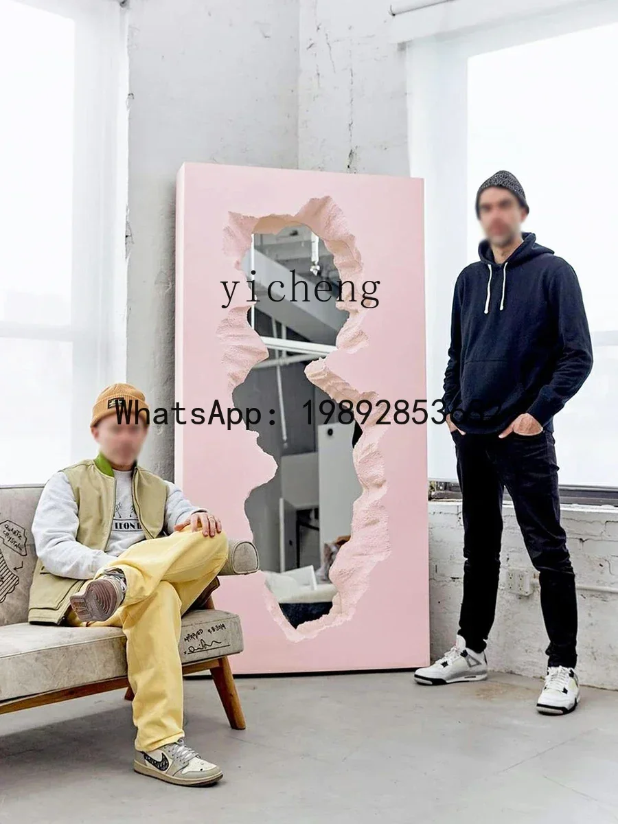 LYY  Broken Mirror Frp Special-Shaped Dressing Designer Irregular Full-Body Mirror