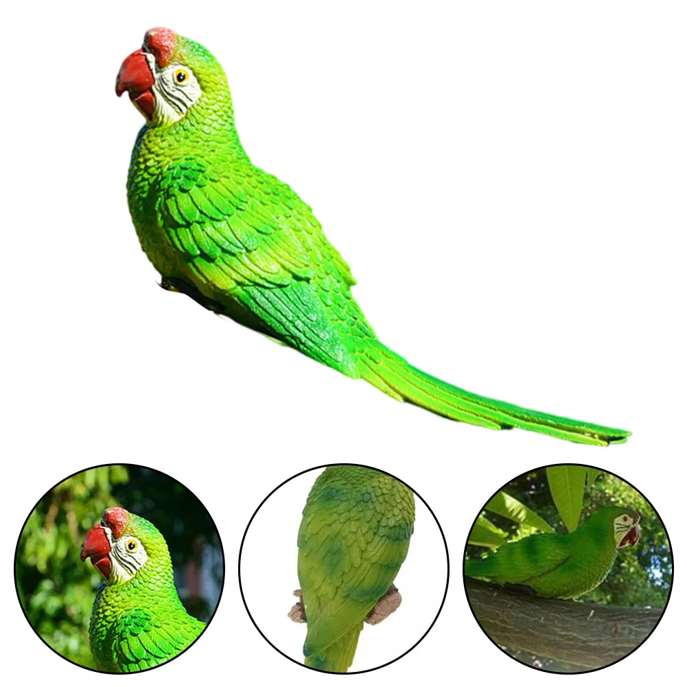 Resin Exquisite Tree Hanging Decoration Simulation Parrot Vibrant Simulation Parrot Package Content Tree Hanging Decoration