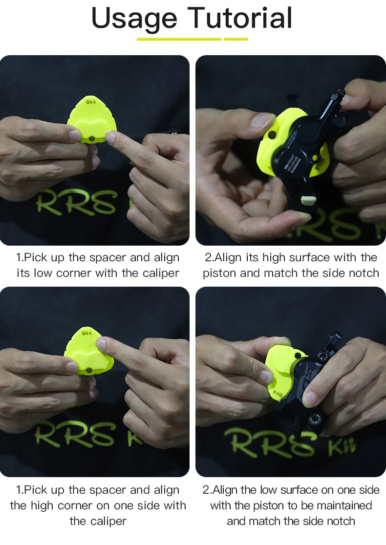 RRSKIT Fahrrad-Hydraulik-Scheibenbremsen-Kolbenabstandshalter für SHIMANO | HOPE | SRAM 4-Kolben- und 2-Kolben-Bremssättel mit Dual-Purpose-Abstandshalter ﻿ – Detail 9