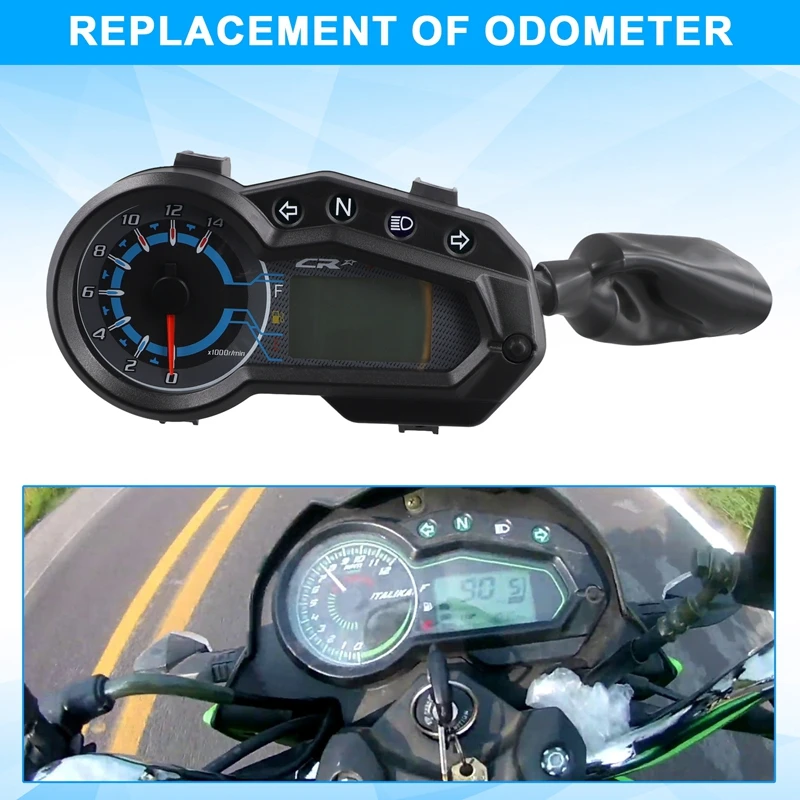 

New LED Digital Motorcycle Speedometer Multifunction Waterproof Moto Gauge For Italika 150Z 150Sz