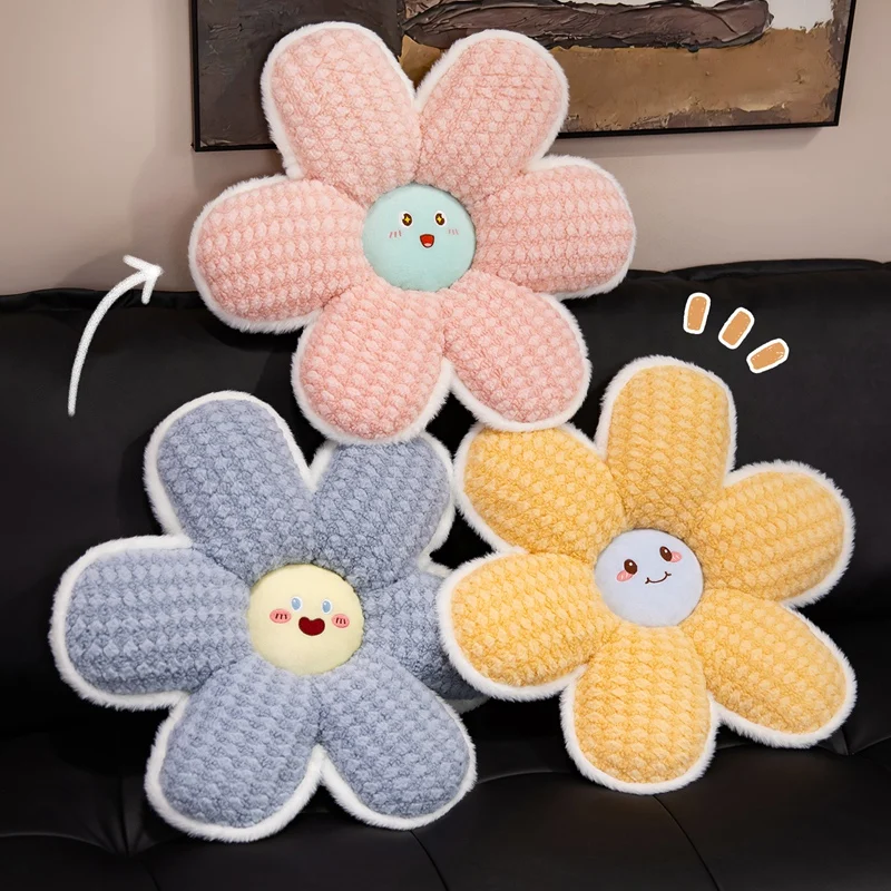 

Petal Plush Stuffed Toys Flower Cushion Backrest Lazy Cushion On The Ground Bay Window Decoration Birthday Gift For Friends