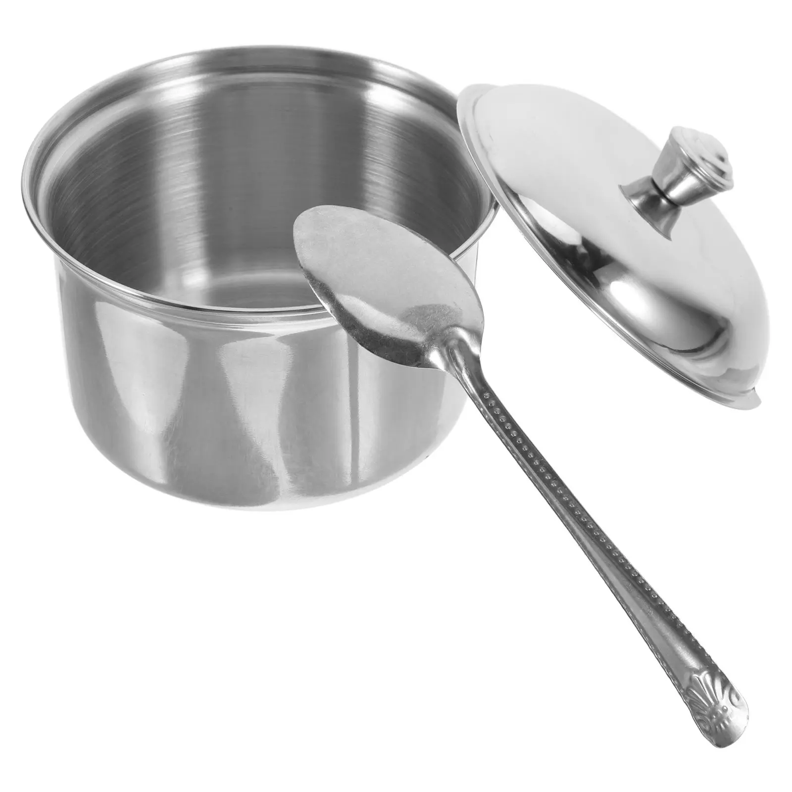 Tarro de Condimentos de Acero Inoxidable con Tapa y Cuchara, Contenedor Hermético para Azúcar, Sal, Salsa de Soja, Café, Té, Almacenamiento de Cocina