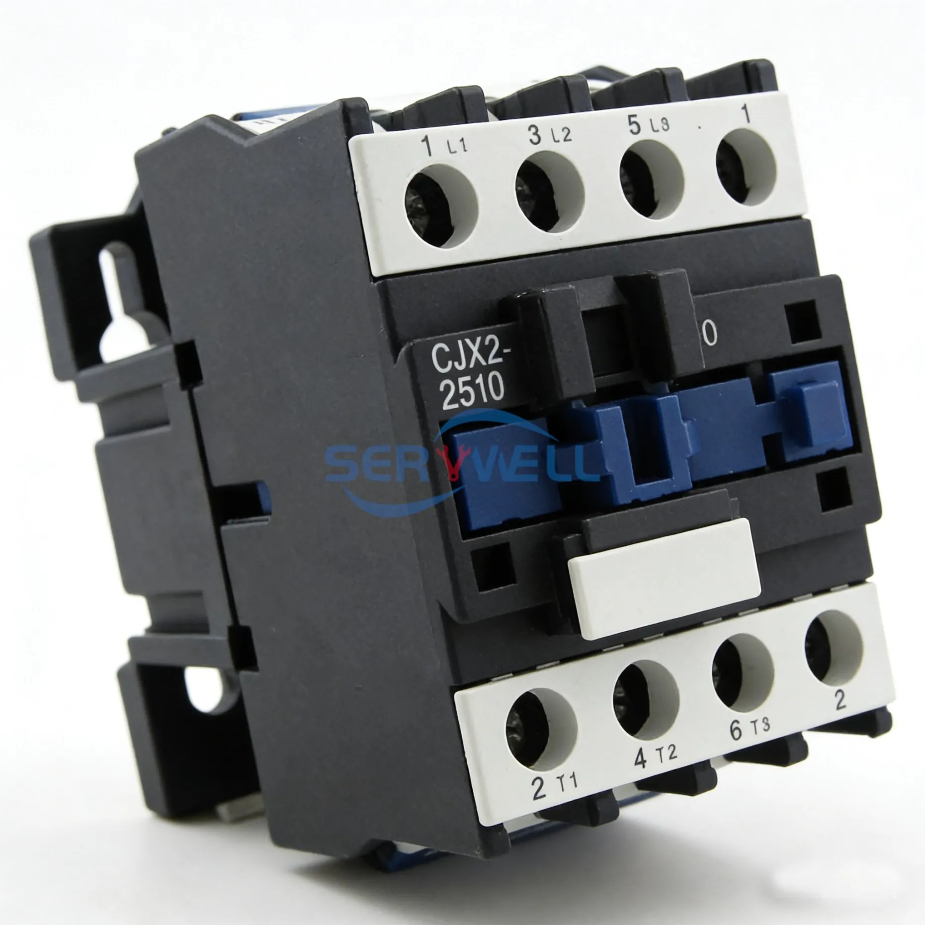 CJX2-2510 Motor Control AC Contactor 3 Poles One NO AC-3 11Kw 380/220/110/48/36/24VAC Coil