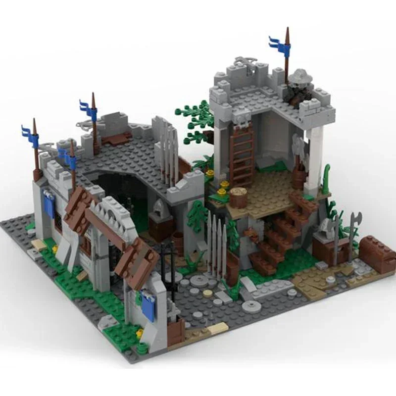 Castelo medieval modelo moc tijolos de construção stron garm castelo tecnologia blocos modulares presentes brinquedos natal diy conjuntos montagem