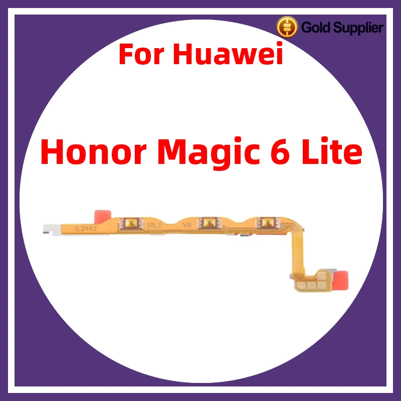 For Huawei Honor Magic 6 Lite Power ON OFF Volume Camera Key Button Switch Flex Cable Replacement