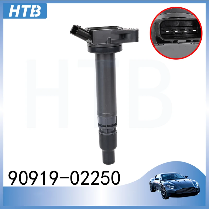 

TOKS 1pc 90919-02250 Ignition Coil For Toyota Lexus IS250 IS350 GS300 GS350 Crown Land Cruiser 9091902250 90919-A2005 90919A2005