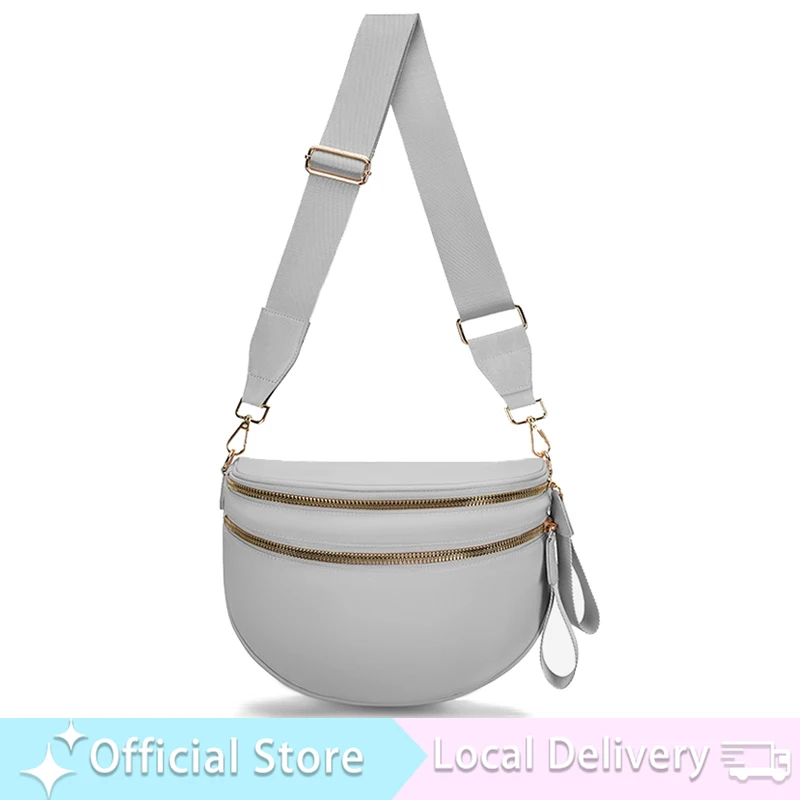 

SpaciousPure Colour Crossbody Bag Bum Bag for Women,Spacious Purse Fanny Packs Belt Bag,Oversized Bum Bag for Valentine's Day