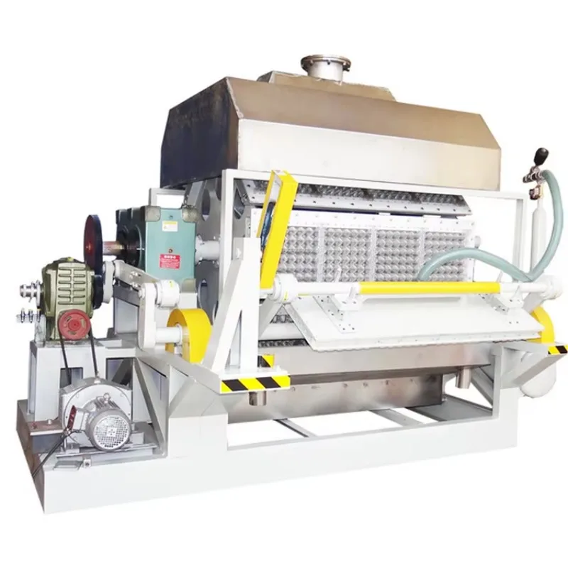 High Output Pulp Molding Egg Tray Machine Continuous Working Motor Drive Industrial Production Line With Customized Tray Pattern
