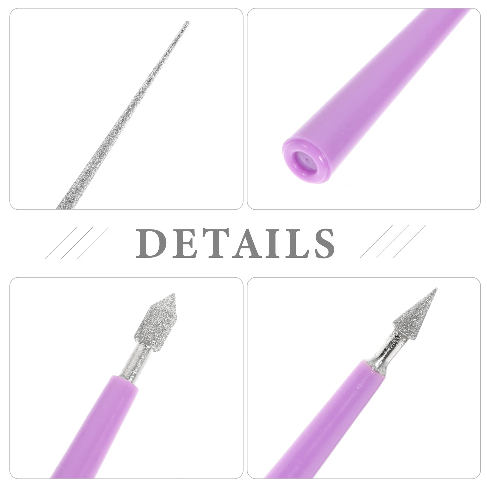 

4pcs Bead Hole Reamer Set Anti-Skid Handle Needle Buffer For Craft Beads Drilling Expanding Polishing Diy Jewelry Tool