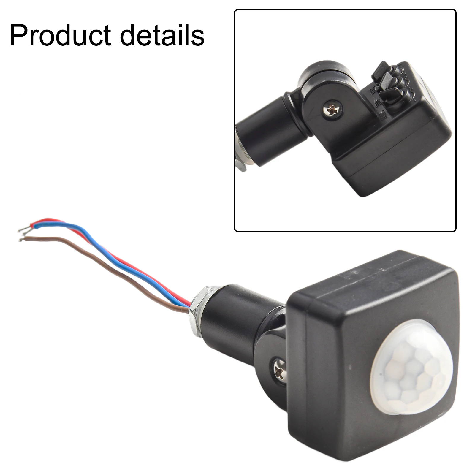 180 Degree Sensor Motion Sensor Switch Adjustable Light Intensity Compact Size Day And Night Adjustment LUX Switches