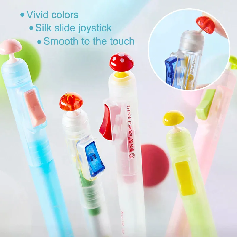 Relax Fidget Clicker Gel Pen 0.5mm Smooth Writing Anti Anxiety Stress Relief Pen Student Office School Study Tool
