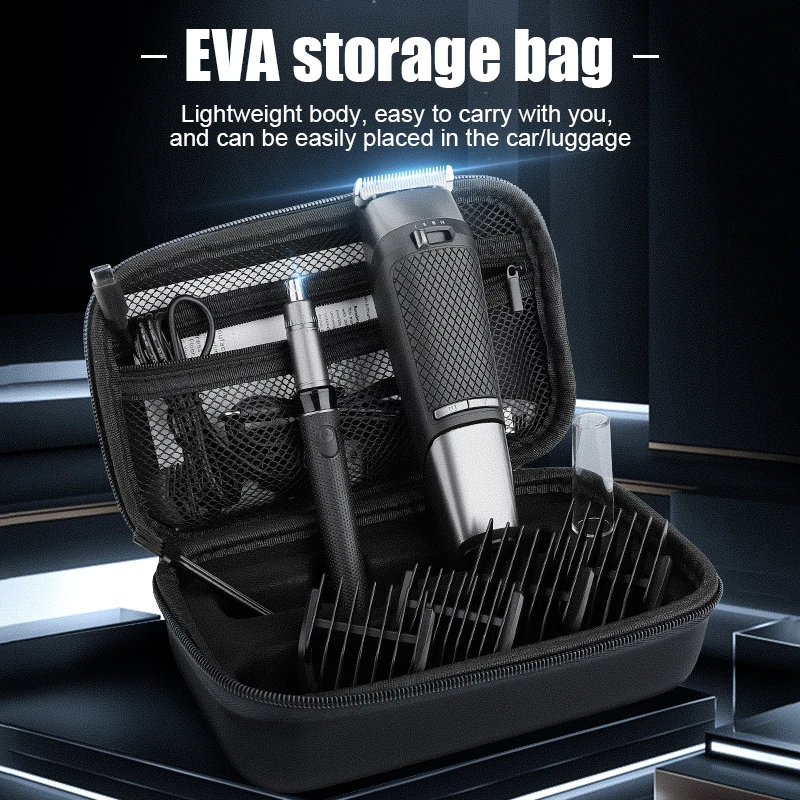 New RESUXI Professional High Power Hair Cutting Machine Nose Hair Trimmer Set Electric Hair Clipper With Storage Bag