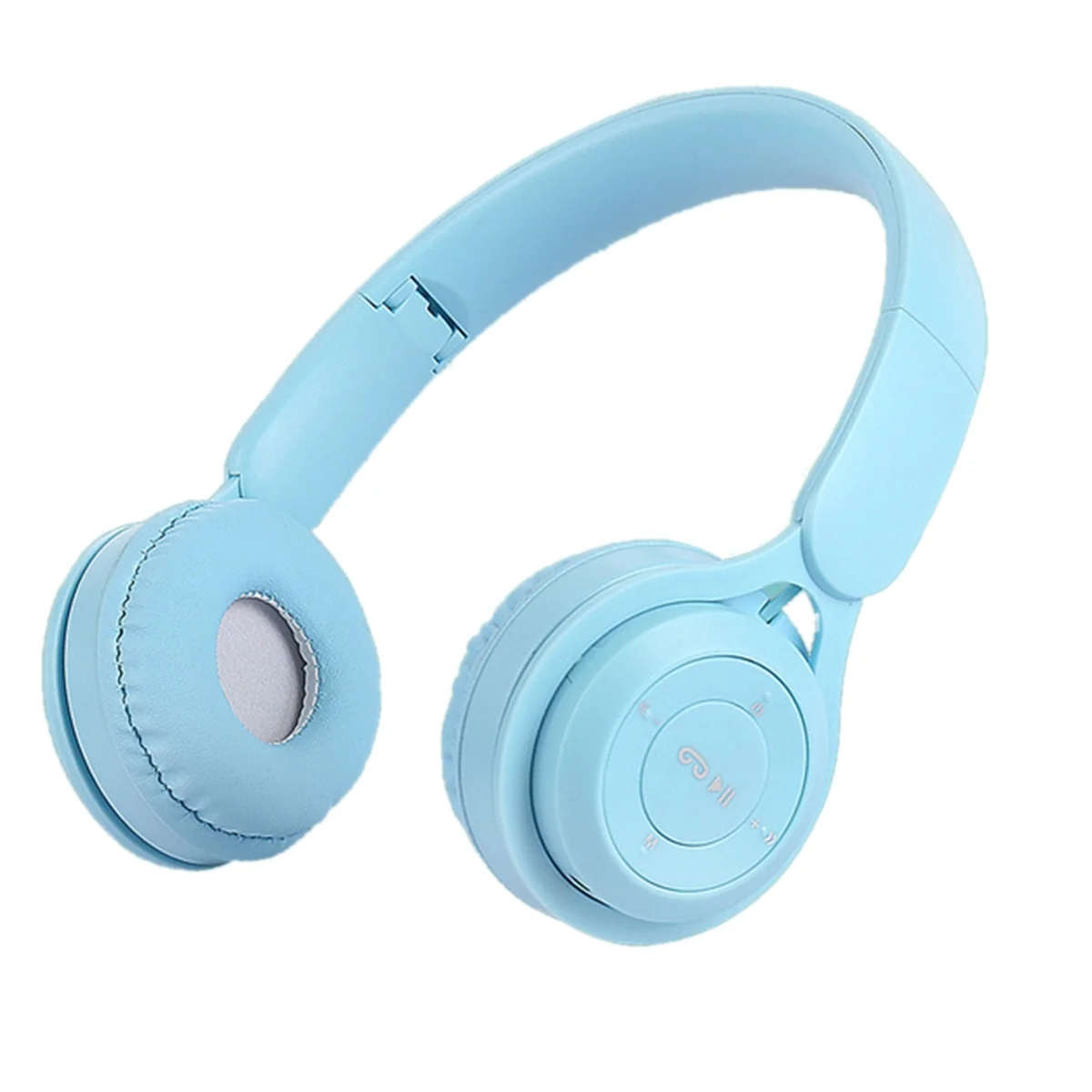 Headband Bluetooth Headset Y08 Wireless Bluetooth Headset Portable Foldable Children Headset Blue