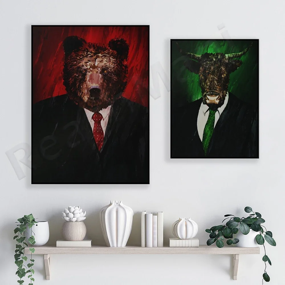 Bull Market Canvas | Wall Art Home Decoration Painting Poster Print