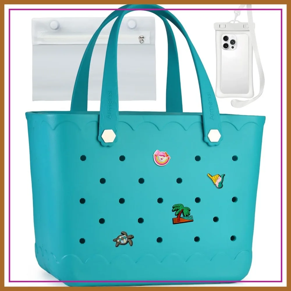 

Large Waterproof Beach Tote Bag for Swimming Pool Travel Durable EVA