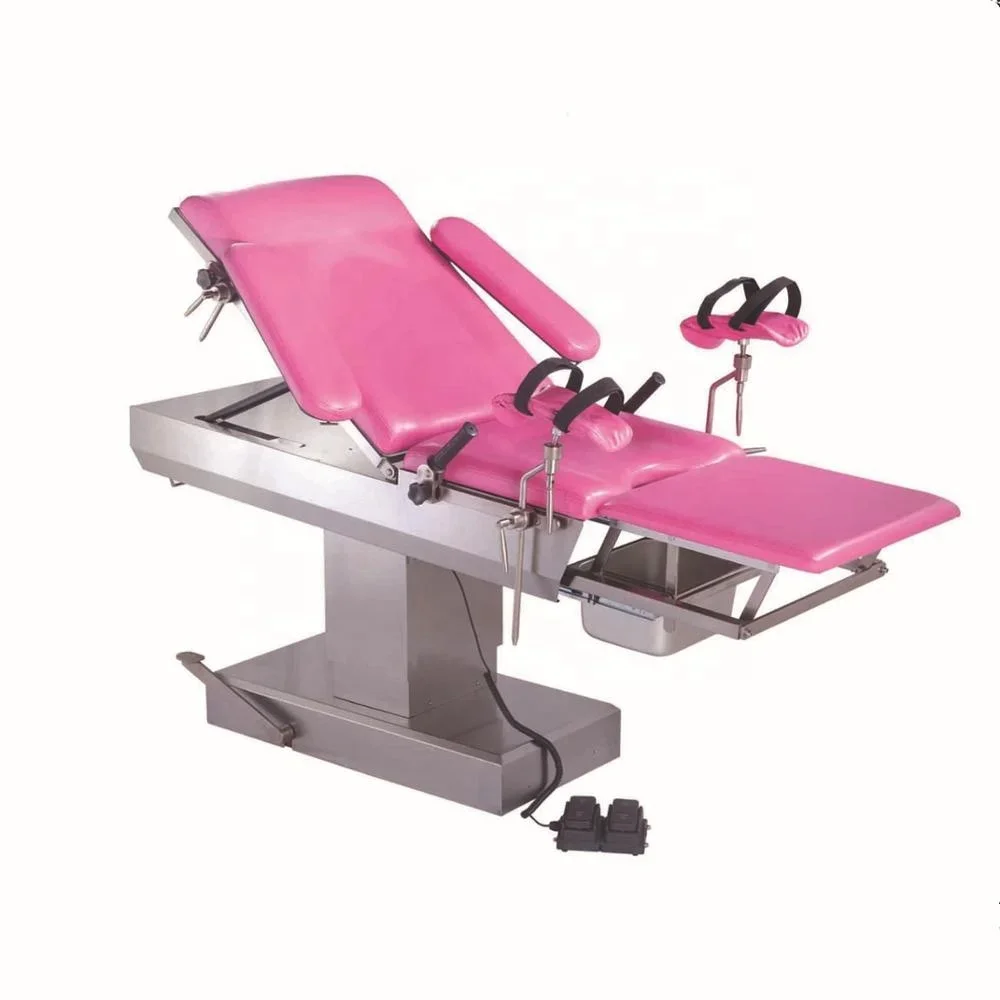 Electric Gynecology Examination Table Obstetric Delivery Bed for Woman Giving Birth