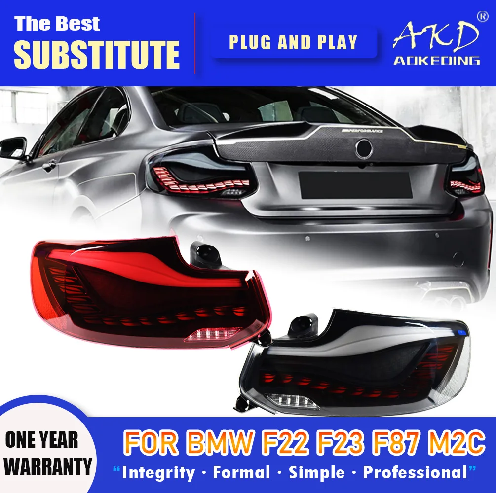 

AKD Tail Lamp for BMW F22 F23 F87 LED Tail Light 2014-2019 M2C 220i 225i Rear Fog Brake Turn Signal Automotive Accessories