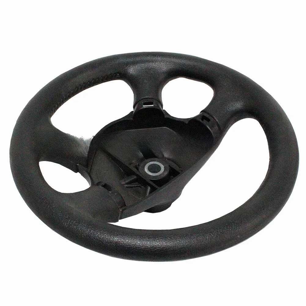 1 قطعة 12.5 بوصة عربة جولف عجلة القيادة: أنيق وسهل التركيب عجلة القيادة البلاستيكية قطع غيار سيارات الغولف الترفيه الرياضي