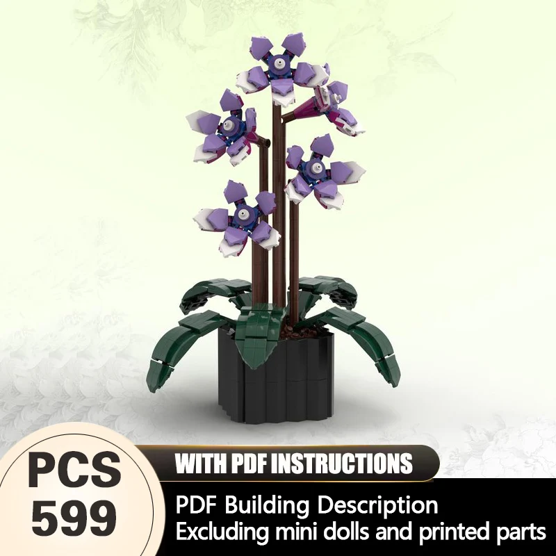 

Creators Plant Series Model MOC Building Bricks Cape Primrose Modular Technology Gifts Holiday Assemble Children Toys Suit