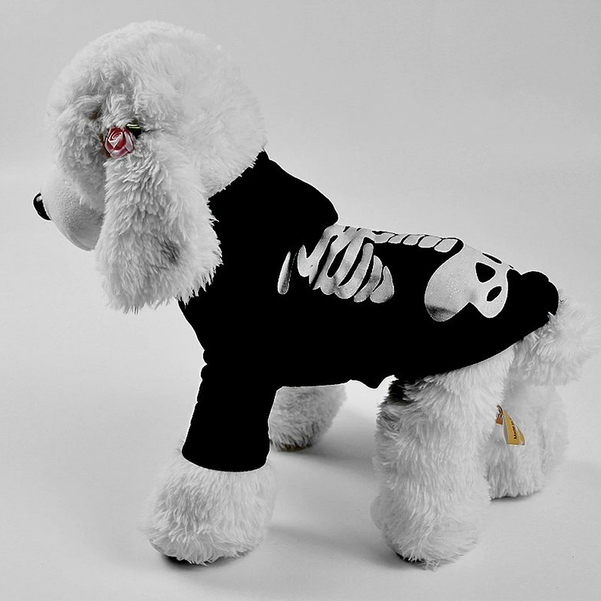 Cotton Luminous Skull Dress Dog Clothes Halloween Costume Pet Garment Small Dogs Cat Apparel Coats Jackets dog halloween dress