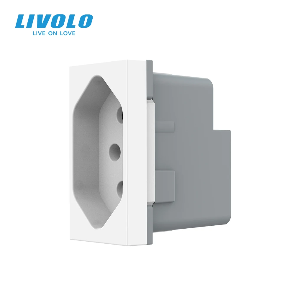 Livolo Switzerland Standard Power Socket Module,3Pins For  Swiss Typn N Plug,No Metal Plate VL-FCTN13A