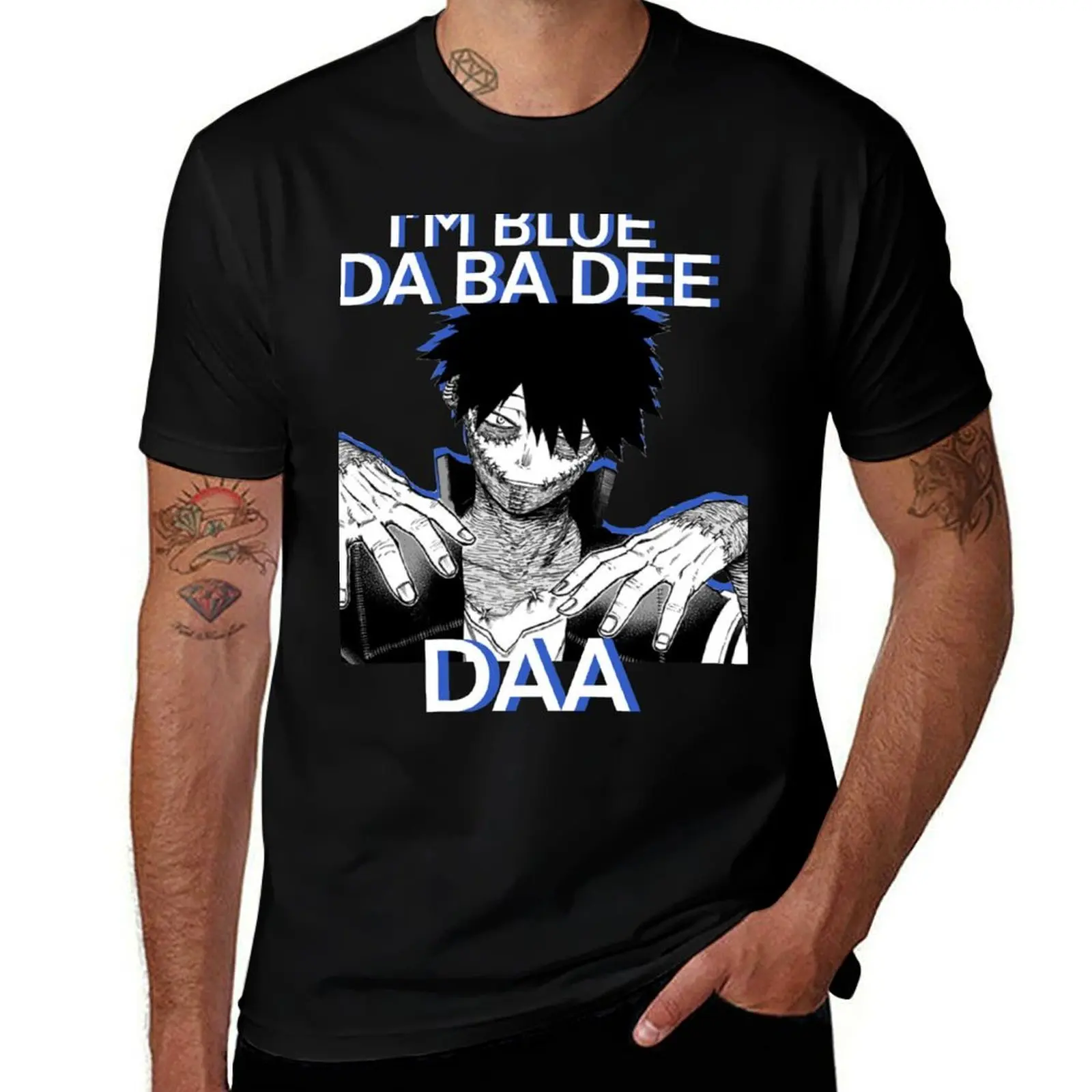 

Футболка I'm blue da ba dee Dabi daa, футболки для мужчин, облегающая мужская футболка, футболка из 100% хлопка