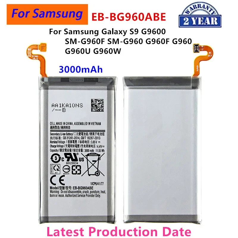 Brand New EB-BG960ABE 3000mAh Battery For Samsung Galaxy S9 G9600 SM-G960F SM-G960 G960F G960 G960U G960W