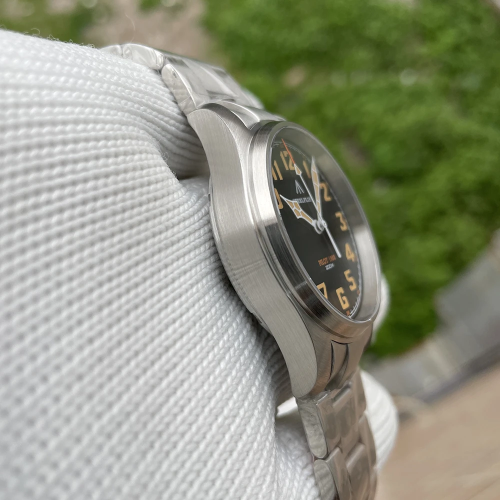 STEELFLIER Offizielle SF740V New Quartz Pilot Series Swiss C3 Luminous 200M Waterproof VH31 Movement Herrenmode Business Watch – Detail 21