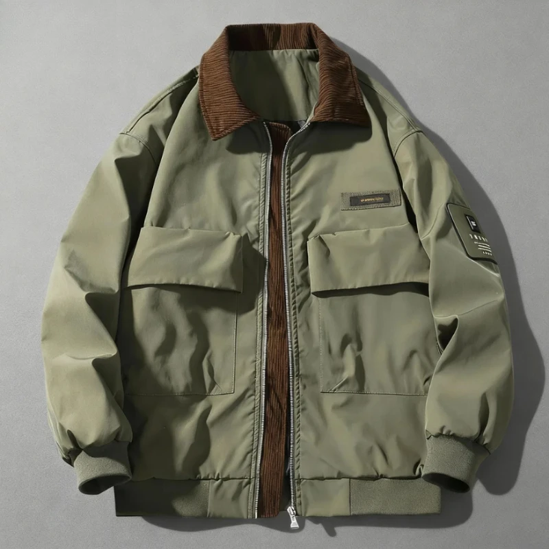 

2025 Autumn and Winter Men's New Charging Jacket, Warm, High-quality, Comfortable, Simple, Fashionable and Casual Jacket for Men