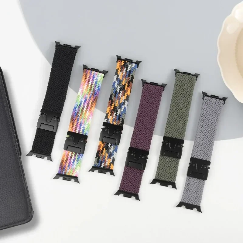 Nylon Watch Strap For Samsung Galaxy Watch 8 40 44mm/8 Classic 46mm Parachute Buckle Watchband For Galaxy Watch 8 Bracelet