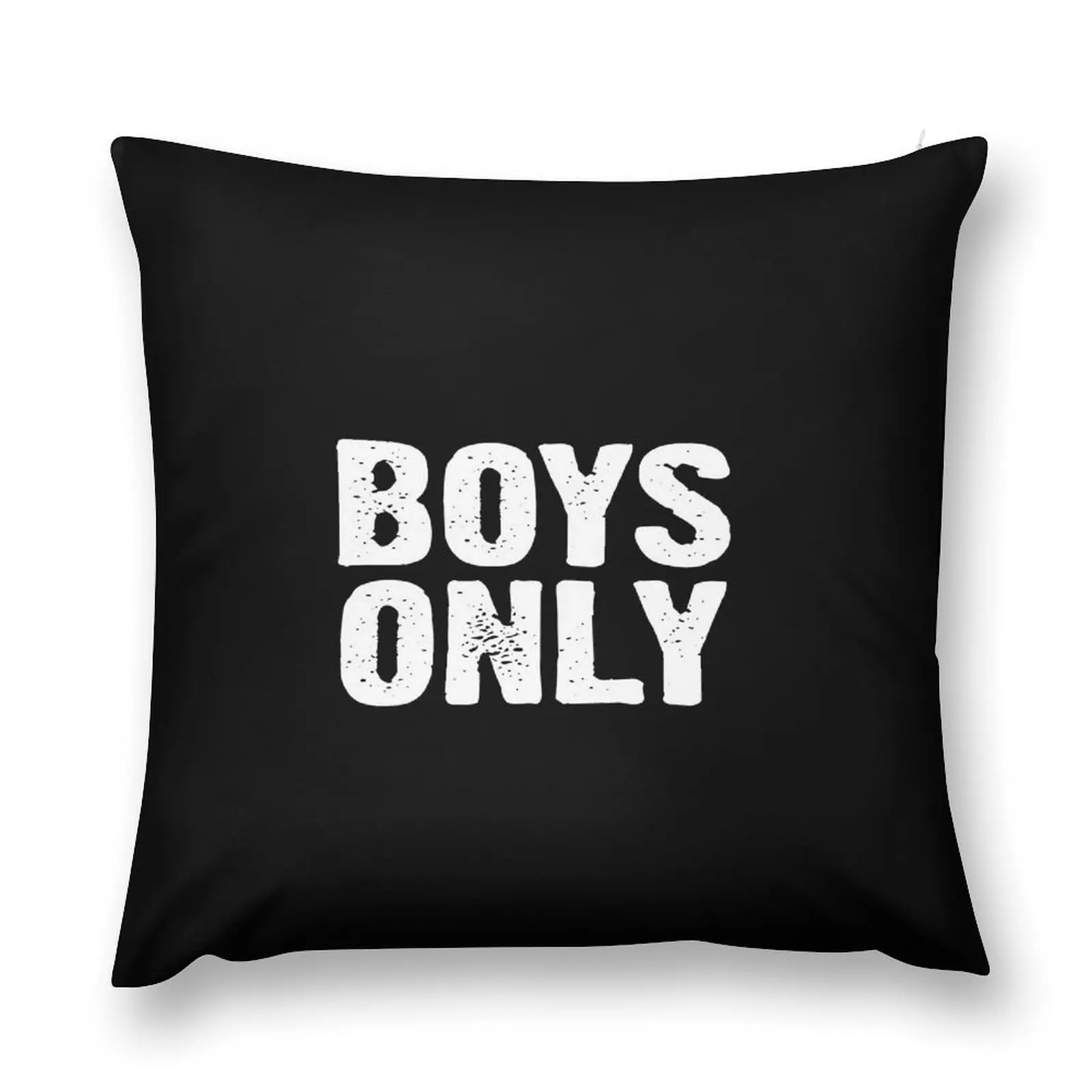 

Boys Only - Black and White Throw Pillow Sofa Pillow Cover Marble Cushion Cover pillow