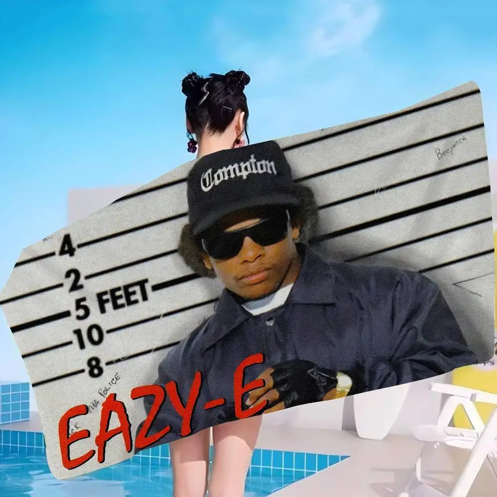 Rapper E-Eazy E Microfiber Printed Beach Towel Mountain Climbing Yoga Beach Swimming Running Absorbent Soft Towel