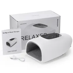 Electric Palm Massage Airbag Wrapping Pressing Hand Massager Deep Squeezing Kneading 3 Modes Hot Compress Hand Massage Divece