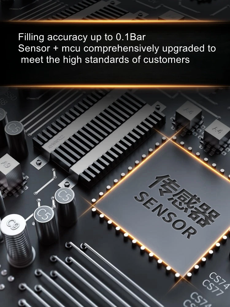 Automotive automatic tire inflator vertical wall mounted digital display inflator pump tire store auto body store