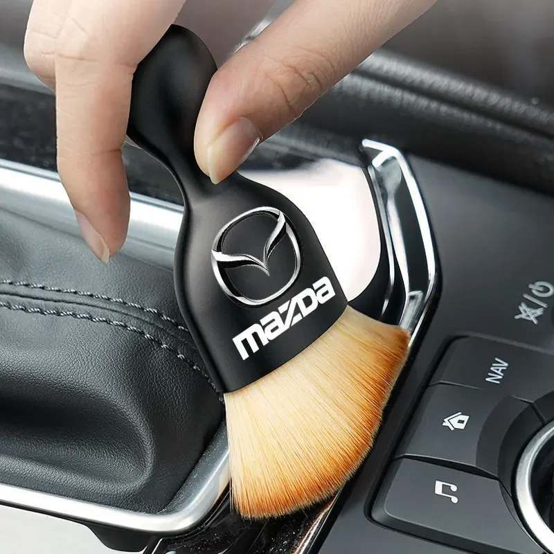 Escova de limpeza interior do carro painel ar condicionado ventilação ferramentas limpeza para mazda 2 3 5 6 axela atenza CX-3 CX-4 cx 5 CX-7 ms