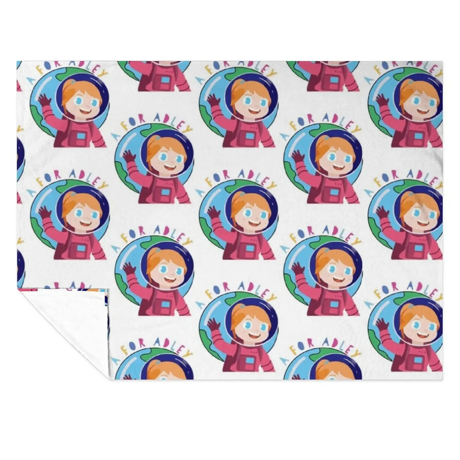 

funny girl adley Kids T-Shirt Throw Blanket Luxury Brand Flannels decorative sofa bed Blankets