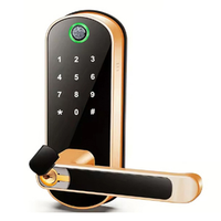 ABJF-Tuya Wifi Smart Fingerprint Door Lock App Remote Control Keyless WIFI Digital Touchscreen Lock NFC IP67