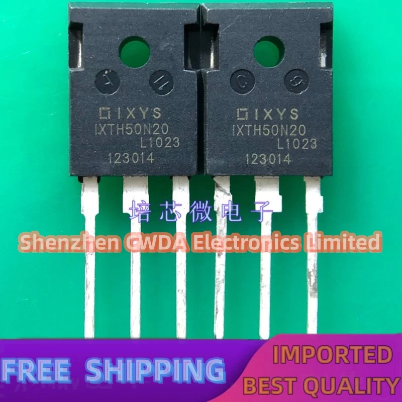 

10PCS-20PCS IXTH50N20=IXFH50N20 TO-247 MOS 50A/200V In Stock Can Be Purchased